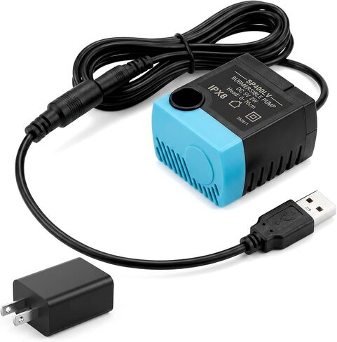 Cat & Dog Submersible Replacement Pump, Pet Fountain Motor SP-400LV, Compatible with Ceramic, Butterfly, Stainless Steel and 360° Pet Water Fountains, Ultra Quiet & Low Pressure, Easy to Clean in Kuwait