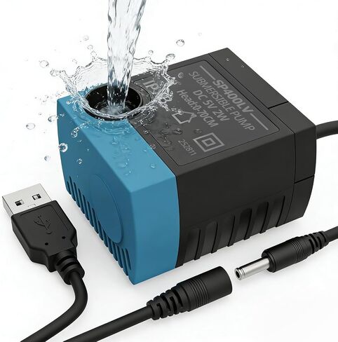 Cat & Dog Submersible Replacement Pump, Pet Fountain Motor SP-400LV, Compatible with Ceramic, Butterfly, Stainless Steel and 360° Pet Water Fountains, Ultra Quiet & Low Pressure, Easy to Clean in Kuwait