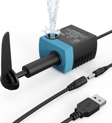 Cat & Dog Submersible Replacement Pump, Pet Fountain Motor SP-400LV, Compatible with Ceramic, Butterfly, Stainless Steel and 360° Pet Water Fountains, Ultra Quiet & Low Pressure, Easy to Clean in Kuwait