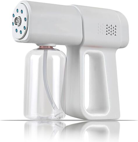 Atomizer Sprayer, Rechargeable Nano Mist Spray Gun with Blue Light, Portable Electrostatic ULV Fogger Machine, Cordless Handheld Atomizing Sprayer Device, Fine Mist Sprayer for Home, Office,Salon in Kuwait