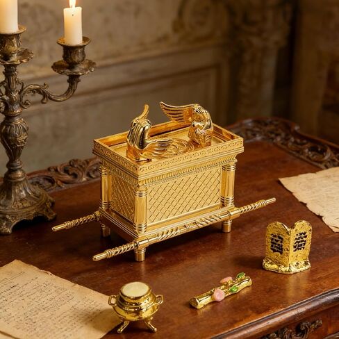 1Set Ark of The Covenant Tabernacle Model Kit Arca del Pacto Replica with Biblical Relic Details for Bible Study Decor Religious Collecting in Kuwait