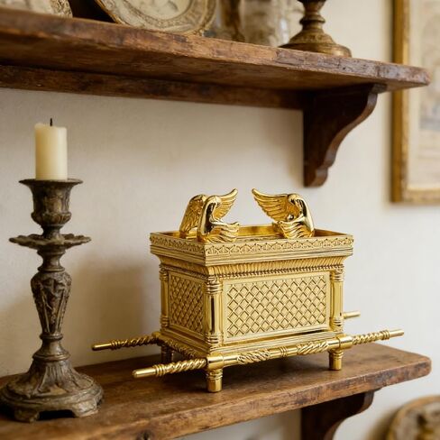 1Set Ark of The Covenant Tabernacle Model Kit Arca del Pacto Replica with Biblical Relic Details for Bible Study Decor Religious Collecting in Kuwait