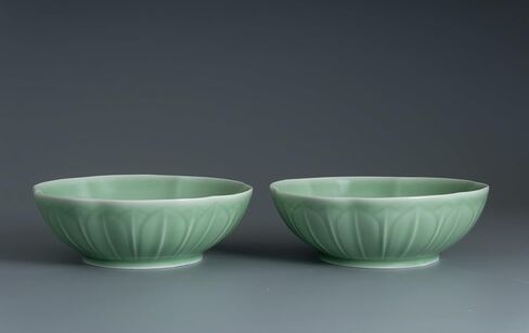 2 PCS Chinese Lotus 24OZ Wide Mouth 8.5 IN Celadon Large Bowl, Heat Resistant, High Quality, FOR Fruit Salad Noodles Snacks in Saudi Arabia