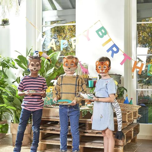 24 Set Animal Coloring Mask Safari Animal Masks for Craft Color Your Own DIY Paper Blank Masquerade Mask for Jungle Animal Birthday Party Supplies School Classroom Craft Activity in Saudi Arabia