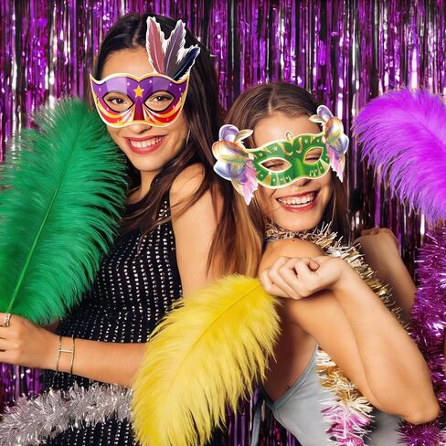 20 Pack Mardi Gras Masks Bulk Paper Mask Masquerade Masks for Men Women Carnival, Music, Costume Party Supplies Masquerade Party Decorations in Saudi Arabia