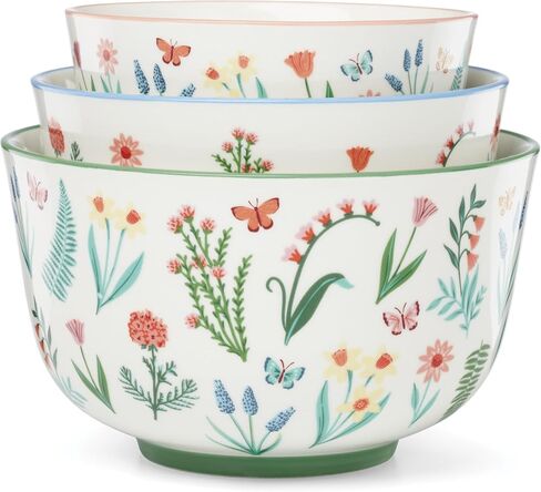 Oneida Home And Kitchen, First Blooms Pitcher, Porcelain Material, Water Jug, Dishwasher Safe, Water Pitcher, Decorative Pitchers, Butterfly & Flowers Design(Multi-Colored, 1 Piece, 50 Ounce Capacity) in Saudi Arabia