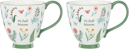 Oneida Home And Kitchen, First Blooms Pitcher, Porcelain Material, Water Jug, Dishwasher Safe, Water Pitcher, Decorative Pitchers, Butterfly & Flowers Design(Multi-Colored, 1 Piece, 50 Ounce Capacity) in Saudi Arabia