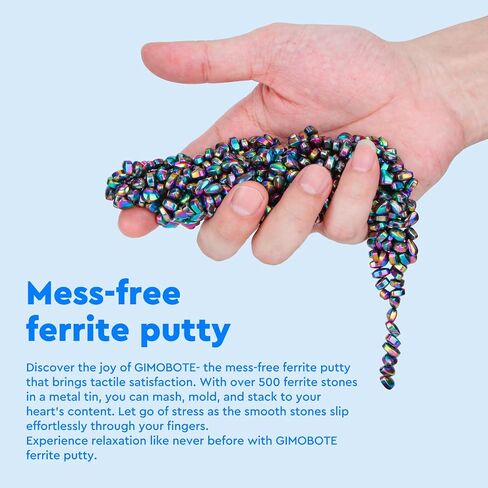 Ferrite Putty, 500+ Colorful Ferrite Stones for Desk & Office, Tactile Adult Fidget Accessory for Focus, Relaxation, Stress Relief & Desk Decor in Kuwait