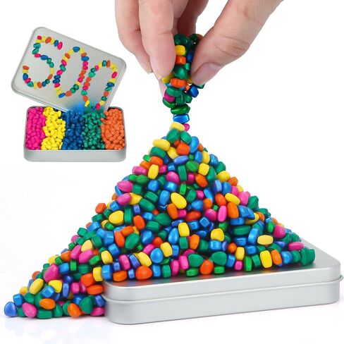 Ferrite Putty, 500+ Colorful Ferrite Stones for Desk & Office, Tactile Adult Fidget Accessory for Focus, Relaxation, Stress Relief & Desk Decor in Kuwait