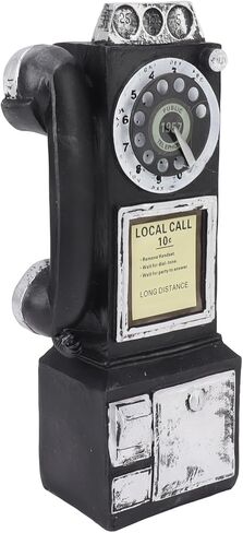 Keenso Retro Phone Model Decoration for Public Places, Exquisitely Crafted Vintage Telephone Decor for Seniors (Red) in Kuwait