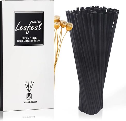 100 Pack Reed Diffuser,7 Inch Aromatherapy Diffuser Sticks-Natural Rattan Wood Reed Diffuser Sticks for Home Office Spa and Bed Room in Saudi Arabia