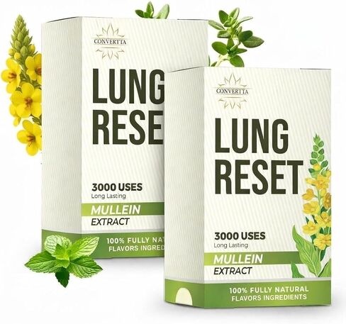 CONVERTTA Herbal Diffuser | Natural Mullein & Thyme Botanical Extract | Plant-Based Wellness | 3K Series (Green, 2 Stick (Pack of 1)) in Saudi Arabia