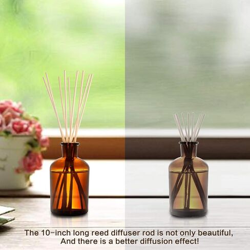 TOMCENXI 60PCS Reed Diffuser Sticks,10 Inch Natural Rattan Wood Sticks,Diffuser Refills,Essential Oil Aroma Diffuser Replacements Sticks for Home,Office in Saudi Arabia