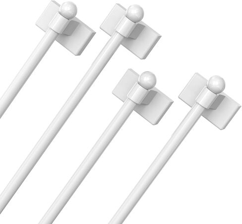 Adjustable Magnetic Curtain Rod for Metal Doors from 16" to 28",[Magnetic Towel Bar][Magnet Curtain Rod for Classroom Whiteboard][french door curtain rod ](BLACK, 16-28 Inch 2 Pack) in Kuwait
