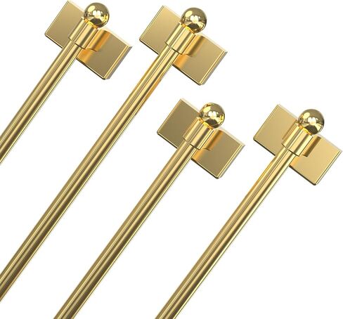 Adjustable Magnetic Curtain Rod for Metal Doors from 16" to 28",[Magnetic Towel Bar][Magnet Curtain Rod for Classroom Whiteboard][french door curtain rod ](BLACK, 16-28 Inch 2 Pack) in Kuwait