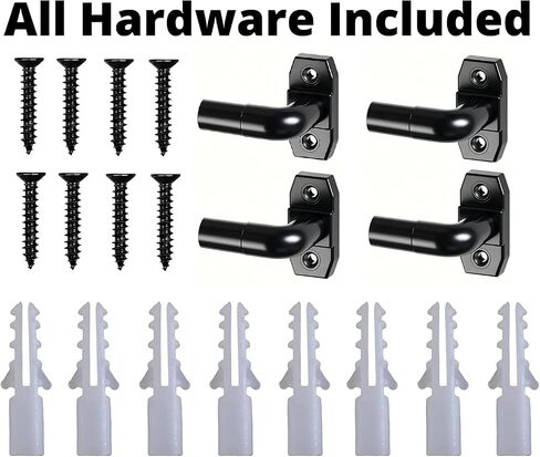Black Curtain Rod Adjustable 18-32 Inch,2 Pack Sash Rods for French Door Window, All Hardware Included for Kitchen RV Patio, Wrap Around in Kuwait