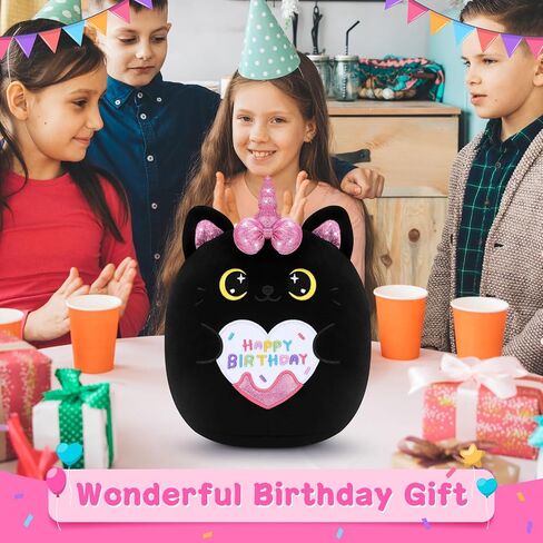 Auspicious beginning Birthday Gift Shark Plush Stuffed Animal, 11.8'' Kawaii Soft Birthday Shark Plush Toys with Holding Cute Birthday Cake Gift for Girls Boys, Children's Day, Anniversary in Saudi Arabia