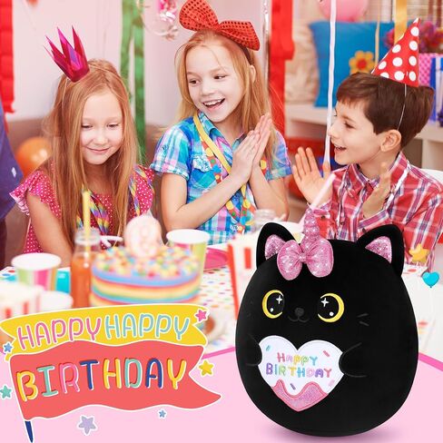 Auspicious beginning Birthday Gift Shark Plush Stuffed Animal, 11.8'' Kawaii Soft Birthday Shark Plush Toys with Holding Cute Birthday Cake Gift for Girls Boys, Children's Day, Anniversary in Saudi Arabia