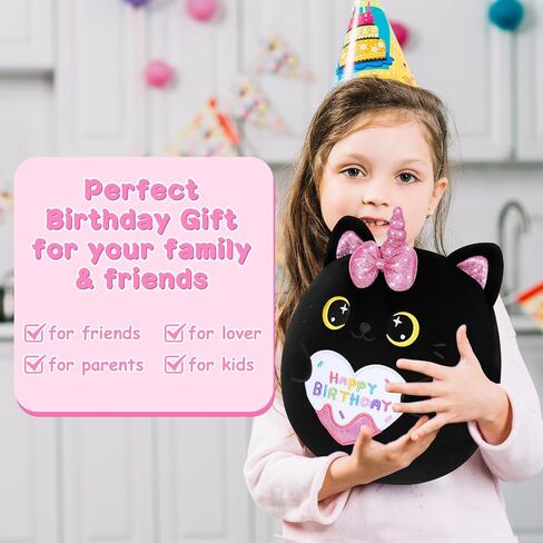 Auspicious beginning Birthday Gift Shark Plush Stuffed Animal, 11.8'' Kawaii Soft Birthday Shark Plush Toys with Holding Cute Birthday Cake Gift for Girls Boys, Children's Day, Anniversary in Saudi Arabia