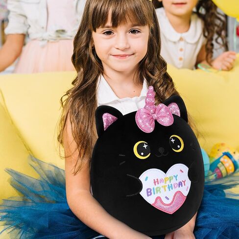 Auspicious beginning Birthday Gift Shark Plush Stuffed Animal, 11.8'' Kawaii Soft Birthday Shark Plush Toys with Holding Cute Birthday Cake Gift for Girls Boys, Children's Day, Anniversary in Saudi Arabia