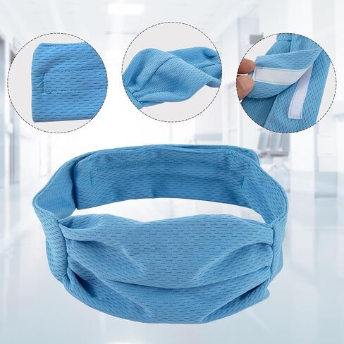 2Pcs Tracheostomy Stoma Covers, Adjustable Neck Trachea Protector, Breathable Dust-Proof Stoma Shield, Soft Skin-Friendly Tracheostomy Care Supplies for Men Women, Blue(M Size,20.5''×2'') in Kuwait