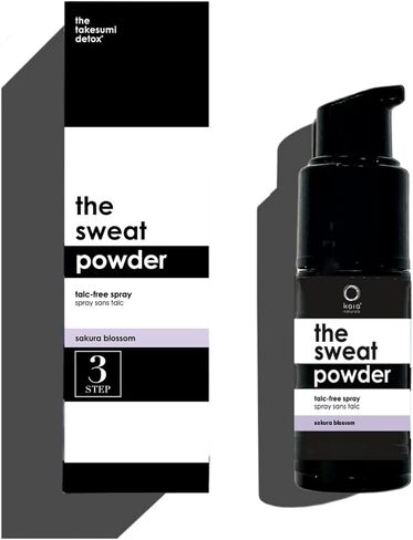Kaia Naturals The takesumi Detox® The Sweat Powder Talc Free Spray – Crisp Linen, Talc-Free Magnesium Powder, Sweat Control for Body & Underarms 25g/0.8 oz in Kuwait