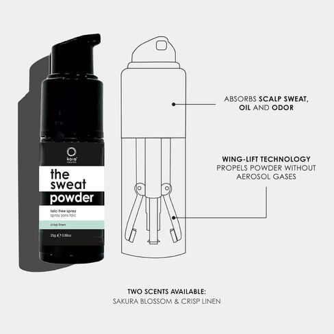 Kaia Naturals The takesumi Detox® The Sweat Powder Talc Free Spray – Crisp Linen, Talc-Free Magnesium Powder, Sweat Control for Body & Underarms 25g/0.8 oz in Kuwait