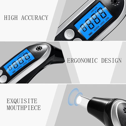 Ketosis Meter Accurate Ketone Breath Testing - Professional Breath Ketosis Tester with 10 Mouthpieces, Accurate Digital Ketone Breath Analyzer for Low-Carb, Intermittent Fasting & Keto Tracking in Saudi Arabia