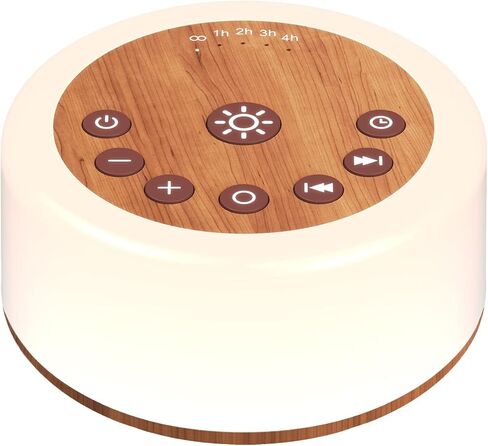 Soother Sleep Sound Machine Night Light White Noise Machine with 30 Soothing Sounds & 12 Color Night Lights for Baby Kids Adults Brown Noise Machine with Timer & Continuous Play for Home Travel Office in Kuwait