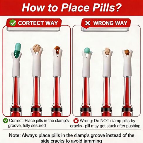 Pill Shooter for Cats and Dogs,Anti-Falling Soft Tip Pet Piller for Easy Medication Delivery,Upgraded Version Cat Pill Shooter,Pet General Reusable,(Red 1-Pack) in Kuwait