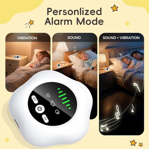 Wireless Bedwetting Alarm 2026 New Compact & Comfortable Wireless Sensor 3Mode Rechargeable Bed Wetting Alarm for Boys and Girls Includes Progress Card in Saudi Arabia