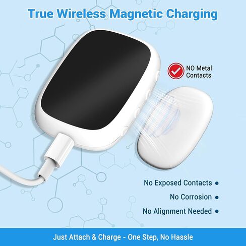 Wireless Bedwetting Alarm for Boys and Girls USB-C Rechargeable, High Sensitivity, Triple Alert with Flashing Light, Loud Sound, Vibration, Pee Alarm, Bedwetting Solutions, Night Time Potty Training in Saudi Arabia
