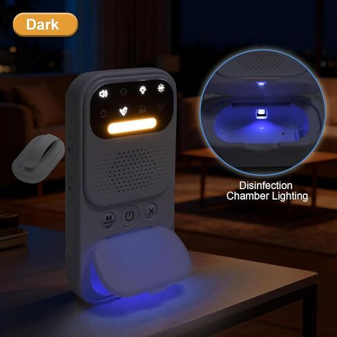 2026 New Wireless Bedwetting Alarm, Bed Wetting Alarm for Boys, Girls or Older Kids, 9 Melodies 3 Modes and UV Mode, Night Light - Pee Alarm for Bedwetting for Kids, Includes Progress Card in Saudi Arabia
