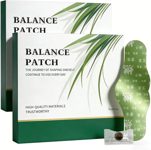 Balance Patch, Plant Herbal Navel Patches for Menstrual Cramp, 2026 New Herbal Balance Patch for Waist & Abdomen, Gentle Formula for All Skin (2boxes，10 Patches) in Kuwait