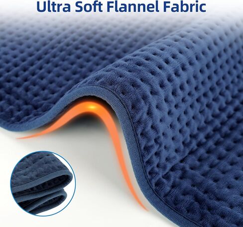 Comfytemp Extra Large Heating Pad for Back & Period, 33''x 17'' King Size FSA Eligible Pack, Birthday Gifts for Women Men Mom Dad & Fathers Day Gift, HSA Electric XL Heat Wrap for Body, Washable, Blue in Kuwait