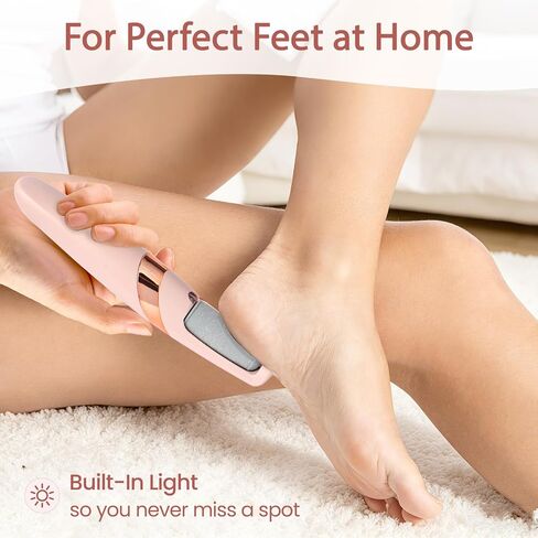 ZABOUL Callus Removers for Feet, Electric Foot Callus Remover Rechargeable with 2 Roller Heads Electronic Foot File Removes Hard Skin for Soft Beautiful Feet, Feet Care Pedicure Tools in Saudi Arabia