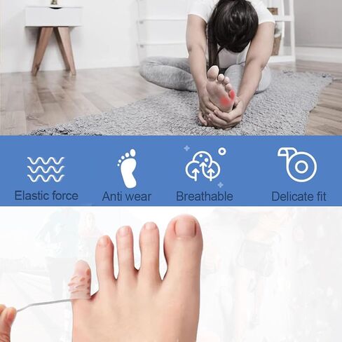 Silicone Anti-Friction Toe Protector, Silicone Toe Protectors, Gel Toe Protectors, Breathable Little Toe Covers, Blisters, Calluses, and Corns Protection (10PC) | Breathable without any foreign sensation in Saudi Arabia
