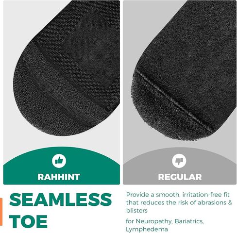 Merino Wool Diabetic Socks for Men Women Thick Warm Loose Fit Non Binding Wide Feet Soft Breathable in Kuwait