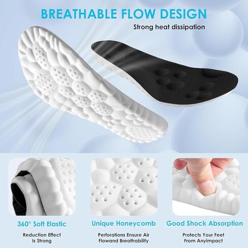 Orders My 4D Cloud Steppers Insoles for Men and Women - Shock Absorption Inserts, Soft Anti-Fatigue, Relieve Foot Pain, Memory Foam Insoles for Shoes, Boots & Sneakers Placed Recently by Me in Kuwait