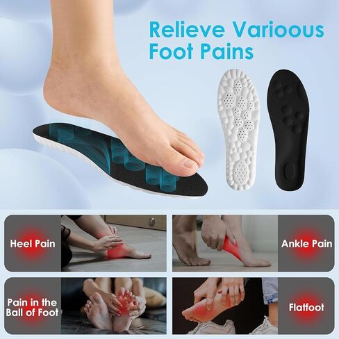 Orders My 4D Cloud Steppers Insoles for Men and Women - Shock Absorption Inserts, Soft Anti-Fatigue, Relieve Foot Pain, Memory Foam Insoles for Shoes, Boots & Sneakers Placed Recently by Me in Kuwait