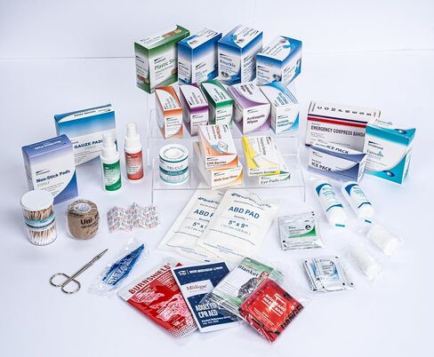 Class-A First Aid Refills Supplies Without Cabinet | Essential Medications for Emergency Preparedness | Ensuring Long-Lasting Reliability | Exceeds OSHA/Ansi Z308.1 2015, Over 600 PCS in Saudi Arabia