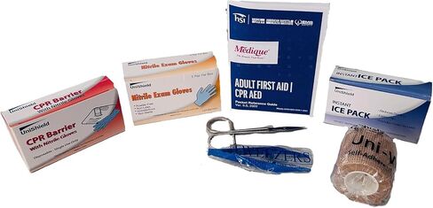 Class-A First Aid Refills Supplies Without Cabinet | Essential Medications for Emergency Preparedness | Ensuring Long-Lasting Reliability | Exceeds OSHA/Ansi Z308.1 2015, Over 600 PCS in Saudi Arabia