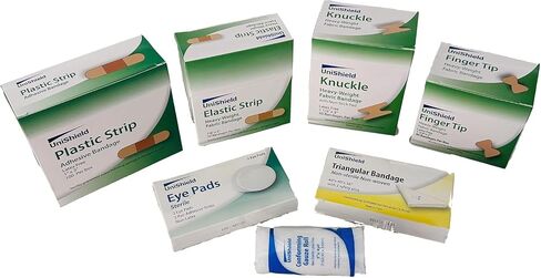 Class-A First Aid Refills Supplies Without Cabinet | Essential Medications for Emergency Preparedness | Ensuring Long-Lasting Reliability | Exceeds OSHA/Ansi Z308.1 2015, Over 600 PCS in Saudi Arabia