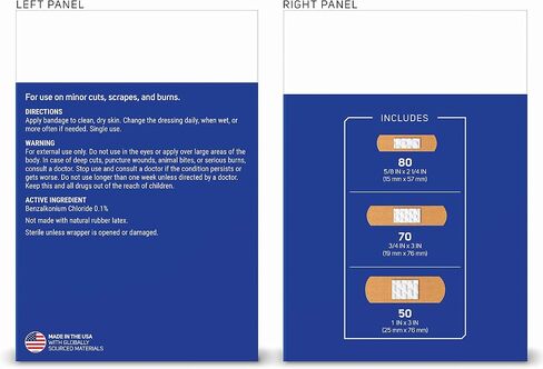 Care Science Fabric Adhesive Bandages, 200 ct Bulk Assorted Sizes | Flexible + Breathable Protection for First Aid and Wound Care in Saudi Arabia