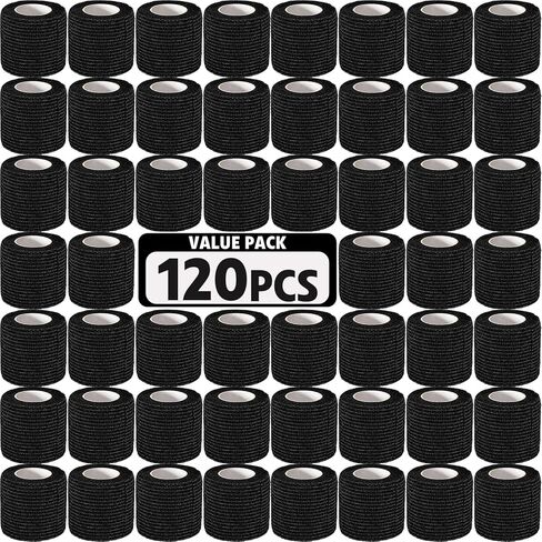 AZEN 16 Pack Self Adhesive Bandage Wrap, 2" X 5 Yards Elastic Cohesive Bandage Wrap, Color Athletic Tape, Vet Wrap, Ankle Tape in Kuwait