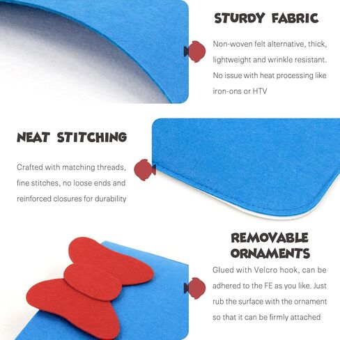Felt Fish Extender for Disney Cruise Line - 10 Inch Width, 3 Pockets, Capped Wooden Rod, HTV Friendly, Easily Customize, 2025 FE for Gift Exchanges and Pixie Dust in Kuwait