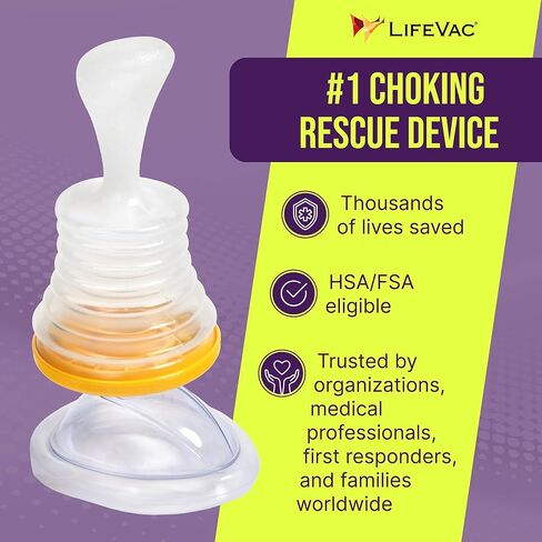 LifeVac Home Kit - Portable Suction Rescue Device, First Aid Kit for Kids and Adults, Portable Airway Suction Device for Children and Adults in Kuwait
