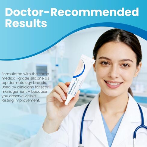 Advanced Scar Gel, Treats New & Old Scars, Reducing the Appearance of Keloid & Bump Scars Caused by Surgery, Acne, Burns, Injury & Stretch Marks-0.53 Oz(15g). in Saudi Arabia