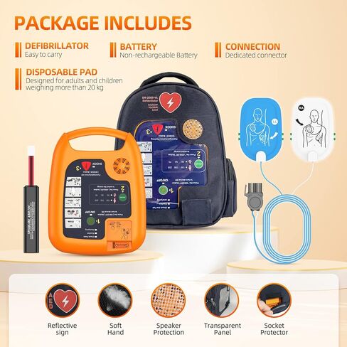 AED Automatic External Defibrillator Portable Emergency Device Suitable for Home Use in Gyms, Subways, and Companies in Saudi Arabia