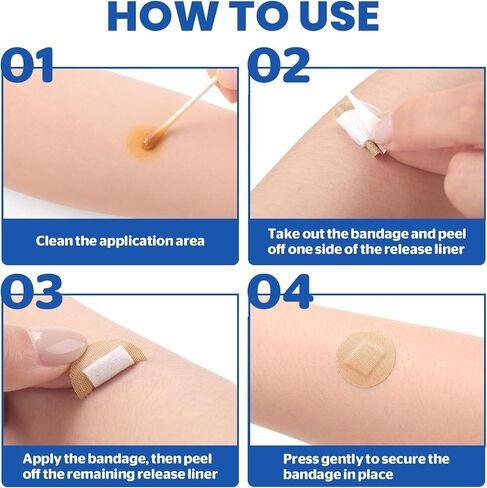 2000 Pack Small Round Bandages, Adhesive Circle Bandages, Breathable Elastic Fabric Bandages with Non-Stick Absorbent Pad, Latex Free Skin-Friendly Bandages for Small Wounds(Diameter 22 mm) in Saudi Arabia
